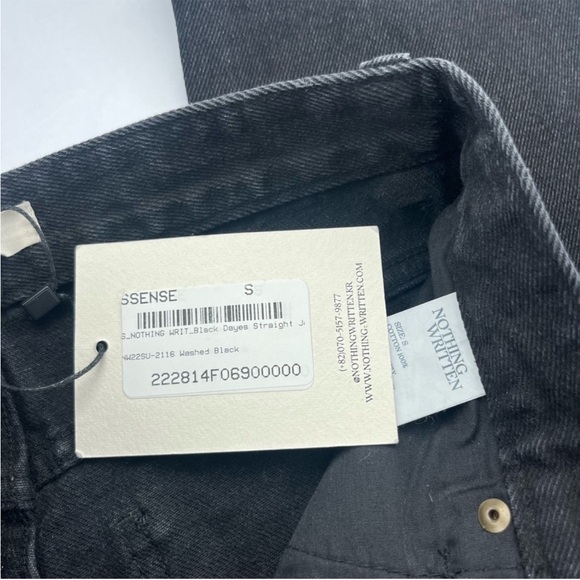 Nothing Written Black Dayes Straight Jeans Small NEW - Picture 3 of 4